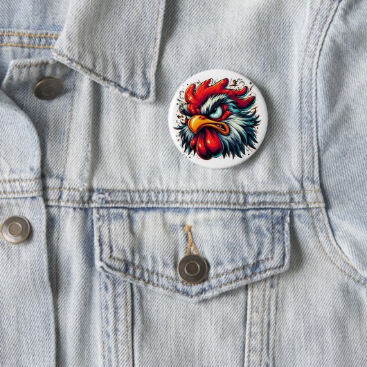 "Zippy the Vivid Rooster" Button 缶バッジ (インサイチュ)