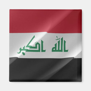 zIQ002イラク国旗イラク、冷蔵庫用マグネット マグネット