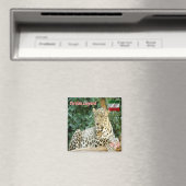 zIR006 PERSIAN LEOPARD、イラン、アジア、冷蔵庫 マグネット (インサイチュ (食洗機))