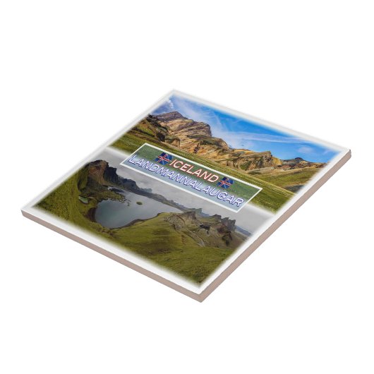 zIS003 LANDMANNALAUGAR、アイスランド、 タイル (側面)