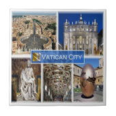 zIT000ローマバチカン市。セントピーター広場 タイル (正面)