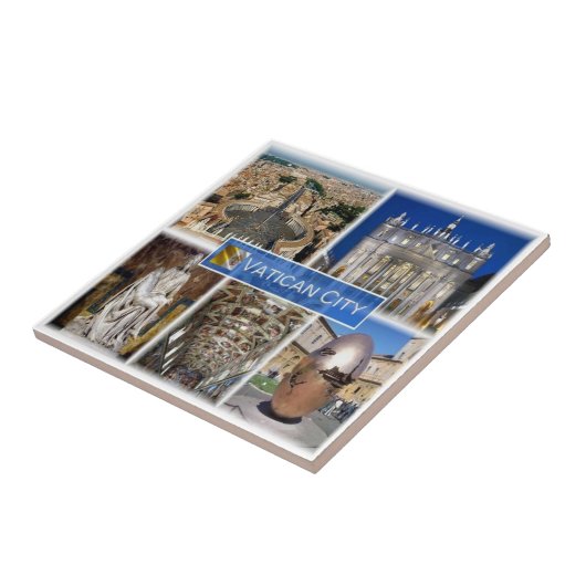 zIT000ローマバチカン市。セントピーター広場 タイル (側面)