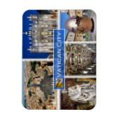 zIT000ローマバチカン市。セントピーター広場 マグネット (縦)