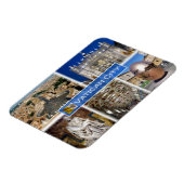 zIT000ローマバチカン市。セントピーター広場 マグネット (左側)