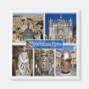 zIT000ローマバチカン市。セントピーター広場 マグネット