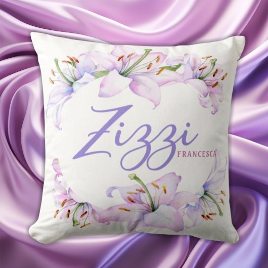 Zizzi Gift パーソナライズされた イタリアン for Auntie クッション