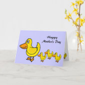 ZJ – 母の日のカードでアヒル カード (黄色い花)