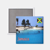 zJM006 JAMAICA, Orcadessa, James Bondビーチ,冷蔵庫 マグネット (正面/裏面)