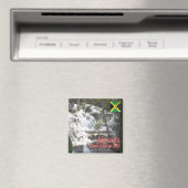 zJM007 JAMAICA,Dunn's River滝，アメリカ，冷蔵庫 マグネット (インサイチュ (食洗機))