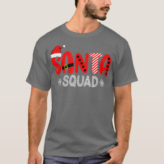Zjn8 Plaid Santa Squadメリークリスマスクリスマスビベス Tシャツ