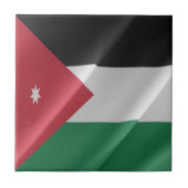 zJO002ヨルダン国旗ヨルダン， タイル (正面)