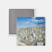 zJO008 AMMAN panorama, Jordan，アジア，冷蔵庫 マグネット (正面/裏面)