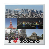 zJP003 i love TOKYO，日本，アジア， タイル (正面)