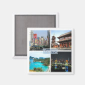 zJP005 TOKYO Japan，アジア，冷蔵庫 マグネット (正面/裏面)