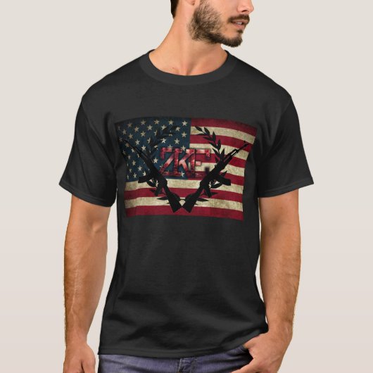 ZKEの愛国心が強いワイシャツ Tシャツ (正面)