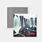 zKE009 KENYA、14の滝、アフリカ、冷蔵庫 マグネット (正面/裏面)