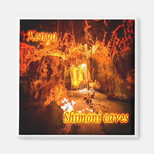 zKE024 KENYA, Shimoni, Caves,アフリカ,冷蔵庫 マグネット (正面)