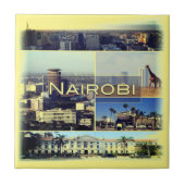 zKE026 NAIROBI，ケニア，アフリカ， タイル (正面)