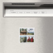 zKE031 KENYA，モザイク，アフリカ，冷蔵庫 マグネット (インサイチュ (食洗機))