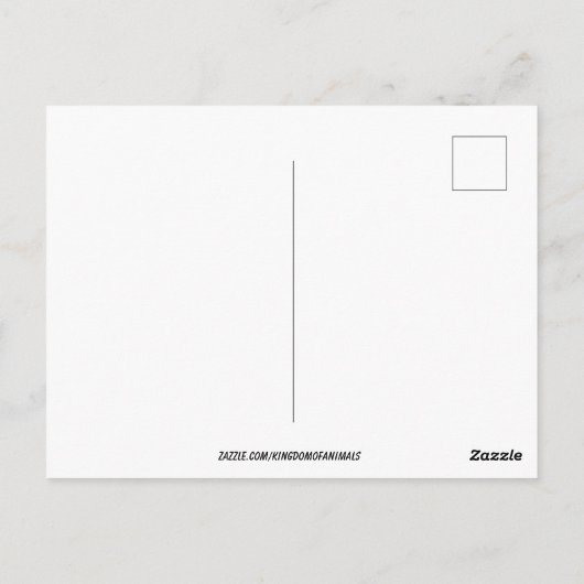 ZKOA誇りを持ったステインガカラフルラスデザインのユニコーン ポストカード (裏面)