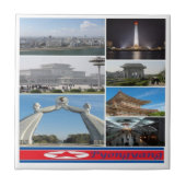 zKP003平壌、北朝鮮、 タイル (正面)