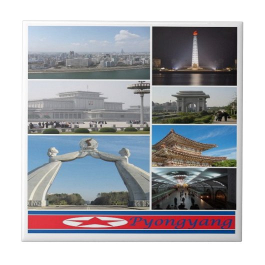 zKP003平壌、北朝鮮、 タイル (正面)