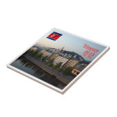 zKP004 WONSAN、北朝鮮、アジア、 タイル (側面)