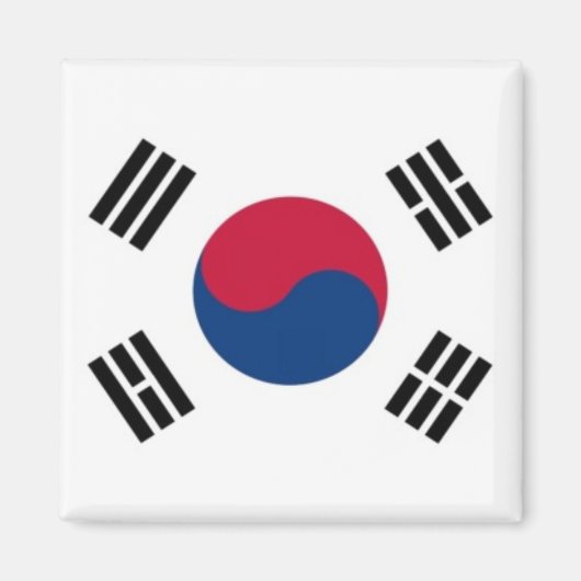 zKR001韓国FLAG韓国、冷蔵庫 マグネット (正面)