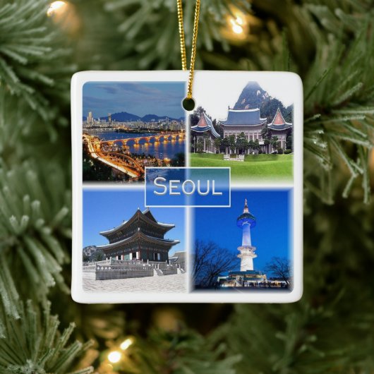 zKR003 SEOUL, South Korea ROK,アジア, セラミックオーナメント (ツリー)