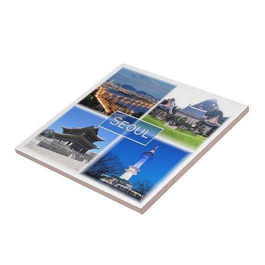 zKR003 SEOUL, South Korea ROK，アジア， タイル (側面)