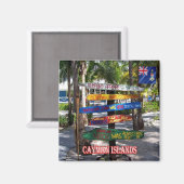 zKY007ケイマン諸島，シンボルや象徴ラムポイント，冷蔵庫 マグネット (正面/裏面)