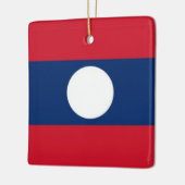 zLA001国旗LAOS, セラミックオーナメント (左)