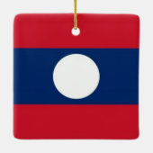 zLA001国旗LAOS, セラミックオーナメント (裏面)