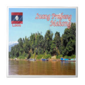zLA012 MEKONG Luang Prabang, Laos，アジア， タイル (正面)