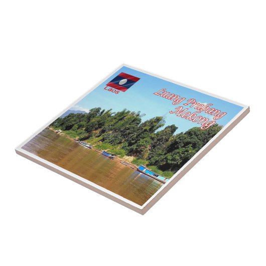 zLA012 MEKONG Luang Prabang, Laos，アジア， タイル (側面)