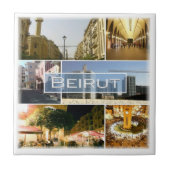zLB003 BEIRUT、レバノン、アジア。 タイル (正面)