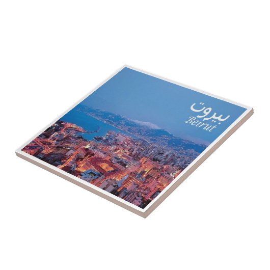 zLB008 BEIRUTパノラマ，レバノン，アジア， タイル (側面)