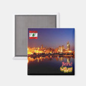 zLB012 BEIRUTダウンタウン,レバノン,アジア,冷蔵庫 マグネット (正面/裏面)