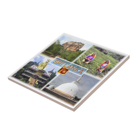 zLK003 SIGIRIJA, GOLDEN TEMPLE，スリランカ， タイル (側面)