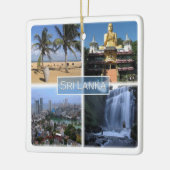 zLK004 SRI LANKAモザイク,アジア, セラミックオーナメント (左)