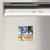 zLK008 NEGOMBOビーチ、スリランカ、アジア、冷蔵庫 マグネット (インサイチュ (食洗機))