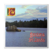 zLK011 Bentota river DHARGAスリランカ・アジア， タイル (正面)