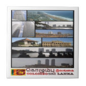 zLK012 COLOMBOコラージュ、スリランカ、アジア、 タイル (正面)