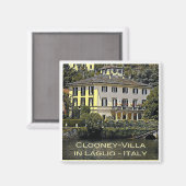 zLMD116 CLOONEY-VILLA Laglio Lake Como,冷蔵庫 マグネット (正面/裏面)