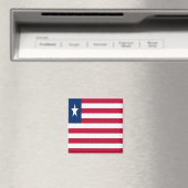 zLR001 LIBERIA,国旗,アフリカ,冷蔵庫 マグネット (インサイチュ (食洗機))