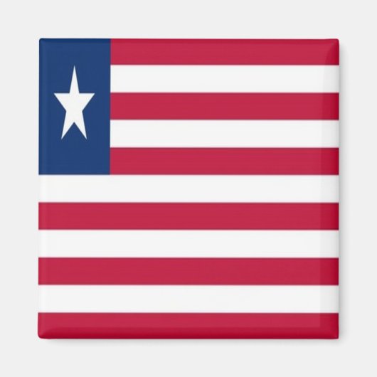 zLR001 LIBERIA,国旗,アフリカ,冷蔵庫 マグネット (正面)