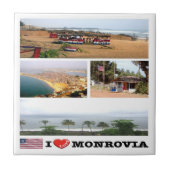 zLR008 MONROVIA I Love, Mosaic, Liberia, タイル (正面)