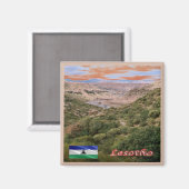 zLS006レソト、Makhaleng River Gorges、冷蔵庫 マグネット (正面/裏面)