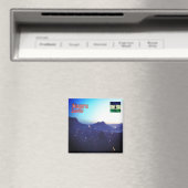 zLS009 MASERU Night，レソト，アフリカ，冷蔵庫 マグネット (インサイチュ (食洗機))