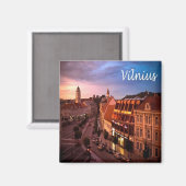 zLT009 VILNIUS，リトアニア，ヨーロッパ，冷蔵庫 マグネット (正面/裏面)